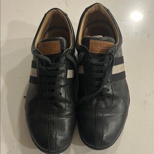 Bally Black Leather Men's Shoes